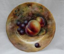 A Royal Worcester porcelain plate,