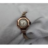 A Lady's 9ct yellow gold Rolex wristwatch,