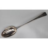 A George III silver table spoon, initialled, London, 1782, George Smith (III),