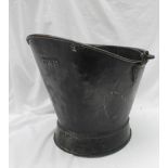 Railwayana - A GWR coal scuttle, of usual form with a swing handle,