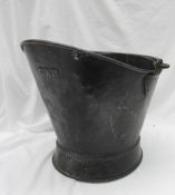 Railwayana - A GWR coal scuttle, of usual form with a swing handle,