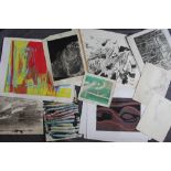 Edward Francis A Folio of prints and sketches, including figural studies, architectural studies,