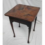 A George III mahogany corner table