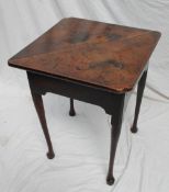 A George III mahogany corner table