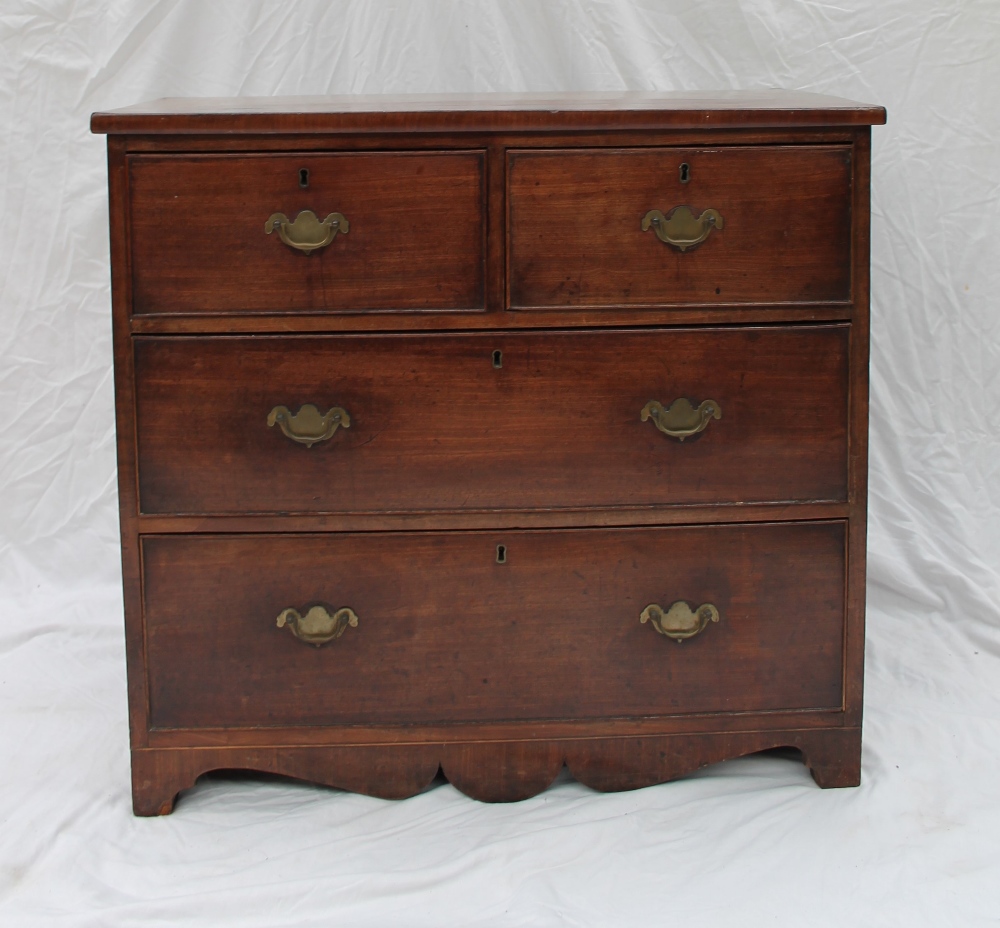 A 19th century mahogany chest, - Image 4 of 5