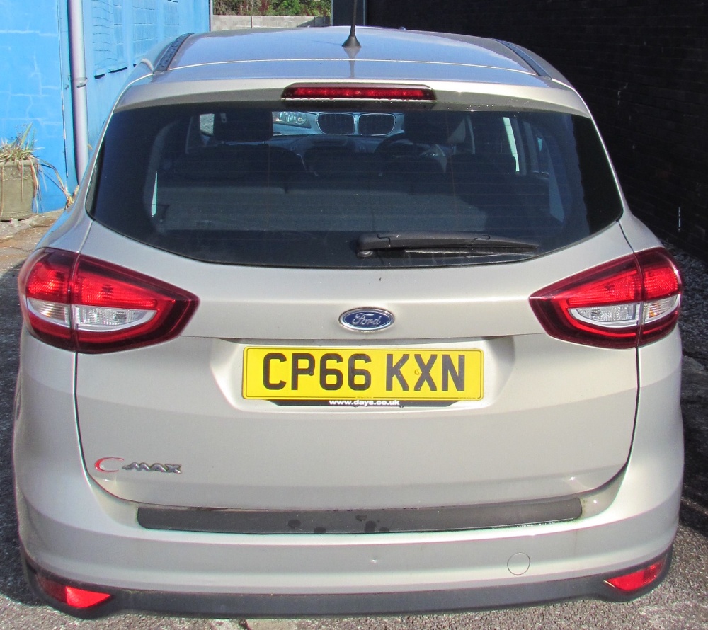A Ford C-Max Titanium TDCI, MPV, 1499cc, Diesel, in silver registration number CP66 KXN, - Image 2 of 10