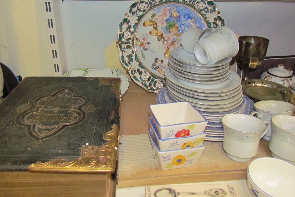 A Japanese part tea set, together with epns goblet, tankard, coin, Capodimonte plate, - Image 2 of 3