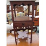 A George III mahogany gentleman's washstand,