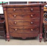 A Victorian mahogany chest,