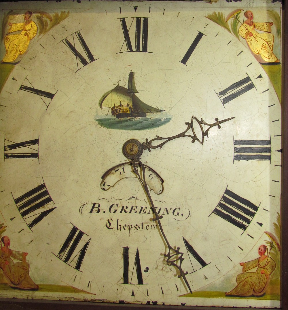 An 18th century oak long case clock, the 30. - Image 2 of 2