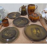A quantity of Ridgways china, including from paintings by famous artists, plates, tea pot,