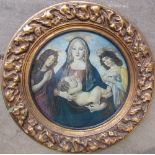After Botticelli The virgin and child A print