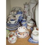 A continental porcelain part coffee set together with other part tea sets etc