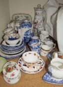 A continental porcelain part coffee set together with other part tea sets etc