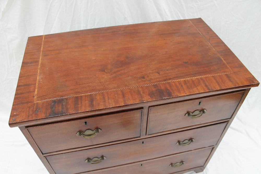 A 19th century mahogany chest, - Image 2 of 5