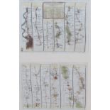 The Road from London to St David's A map Together with a large quantity of framed bookplates,