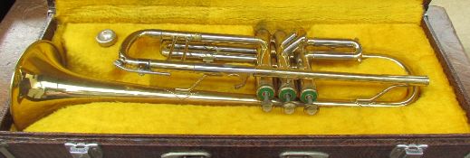 A Paxman brass trumpet, No.