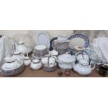 A Royal Doulton “Sarabande” pattern part tea and dinner service together with a Trade Winds part