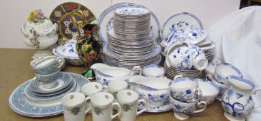 A Royal Grafton Bone China “Dynasty” pattern part tea and dinner set together with other part sets