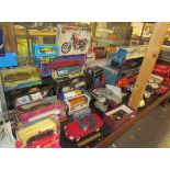 A Maisto Mercedes Benz SLK 230 together with a collection of boxed and unboxed model cars,