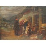 19th century British School Pastoral scene Oil on canvas 30 x 40cm