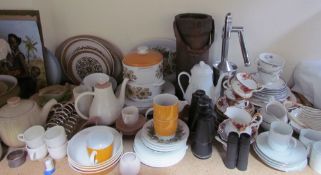 A Langley stoneware part dinner set together with a Royal Doulton part dinner set,