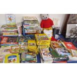 A large collection of children's books including Rupert The Bear annuals and books, Smasha annual,