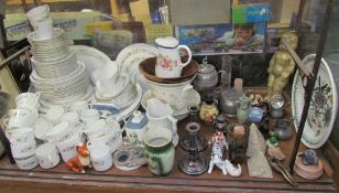 A Royal Doulton Pastoral pattern part tea and dinner service together with assorted pottery,