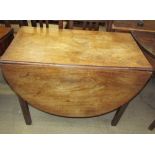 A 19th century mahogany gateleg dining table