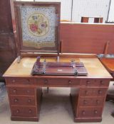 A Victorian mahogany washstand with a raised back,