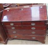 A George III mahogany bureau,