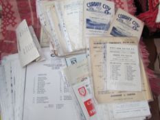 A collection of circa 160 Cardiff City home and away programmes,