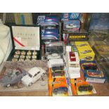 A Collection of Corgi James Bond model cars together with Classic British Sports Cars,