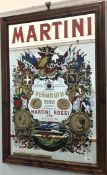 A large advertising mirror for Martini,