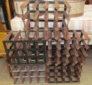 A collection of wine racks