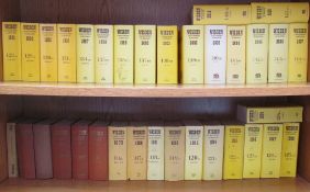 A collection of Wisden Cricketers' Almanacks including 1946, 1950, 1956, 1963, 1967, 1971,