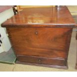 A 19th century mahogany wine cooler,