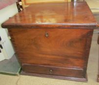 A 19th century mahogany wine cooler,