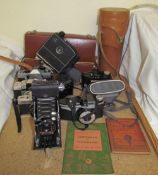 A Bolex Paillard cine camera together with a Soho Myna Model S.K.