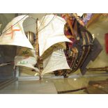 A model of the Golden Hinde