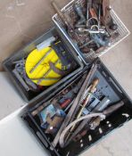 Assorted tools including planes, braces,