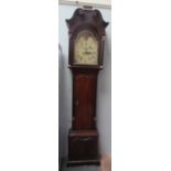 A 19th century mahogany long case clock,