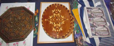 Inlaid trays and other trays