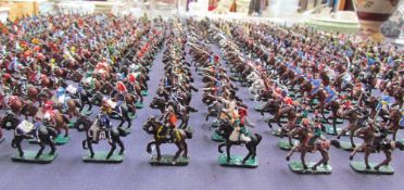 Circa 2800 hand painted military lead figures together with assorted ephemera