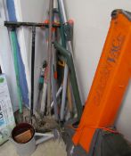 A collection of garden tools
