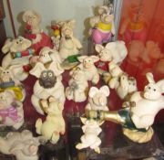 A collection of Piggini figures