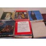 A large quantity of records and LP's mainly classical