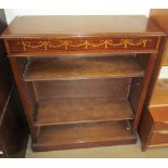 A reproduction mahogany bookcase,