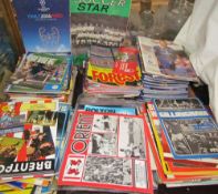 A collection of football programmes for Cardiff City, Manchester United,