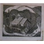 After Rachel Roberts Hollington Church in the wood A limited edition etching No.